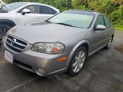 Nissan salvage cars for sale: 2002 Nissan Maxima GLE