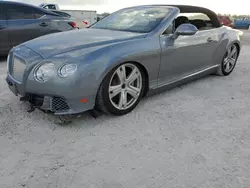 Salvage cars for sale at Arcadia, FL auction: 2013 Bentley Continental GTC