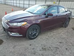 Salvage cars for sale at Mercedes, TX auction: 2018 Ford Fusion SE