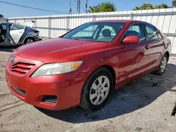 Salvage cars for sale at Dyer, IN auction: 2010 Toyota Camry Base