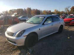 Vehiculos salvage en venta de Copart Chalfont, PA: 2006 Infiniti G35