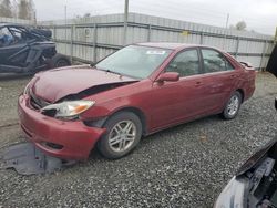 Salvage cars for sale at Arlington, WA auction: 2002 Toyota Camry LE