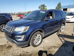 Salvage cars for sale at Woodhaven, MI auction: 2017 Ford Explorer XLT