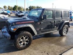 Salvage cars for sale at Riverview, FL auction: 2020 Jeep Wrangler Unlimited Rubicon