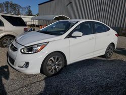 Salvage cars for sale at Spartanburg, SC auction: 2015 Hyundai Accent GLS