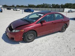 Salvage cars for sale at New Braunfels, TX auction: 2010 Honda Civic EX