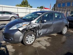 Nissan salvage cars for sale: 2017 Nissan Leaf S