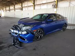 Salvage cars for sale at Phoenix, AZ auction: 2018 Honda Civic SI