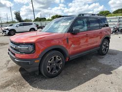 Salvage cars for sale at Miami, FL auction: 2022 Ford Bronco Sport Outer Banks