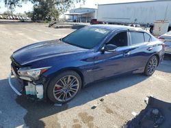 Salvage cars for sale at Riverview, FL auction: 2018 Infiniti Q50 RED Sport 400