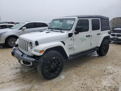 Salvage cars for sale at Arcadia, FL auction: 2021 Jeep Wrangler Unlimited Sahara 4XE