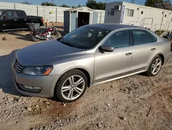 2013 Volkswagen Passat SEL en venta en Oklahoma City, OK