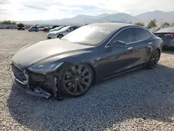 Salvage cars for sale at Magna, UT auction: 2015 Tesla Model S P85D