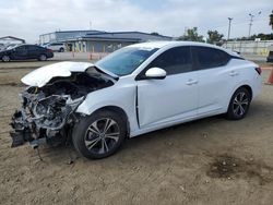 Nissan salvage cars for sale: 2021 Nissan Sentra SV