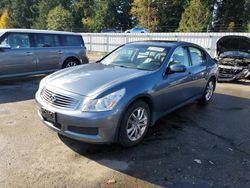 Salvage cars for sale at Arlington, WA auction: 2007 Infiniti G35