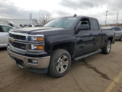 Salvage trucks for sale at Woodhaven, MI auction: 2015 Chevrolet Silverado K1500 LT