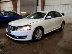 Salvage cars for sale at Lansing, MI auction: 2015 Volkswagen Passat S