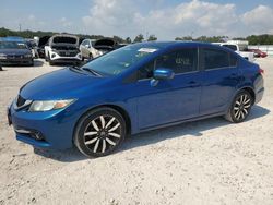 Flood-damaged cars for sale at auction: 2015 Honda Civic EXL