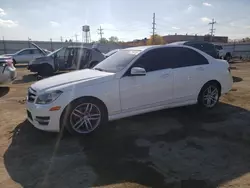 Salvage cars for sale at Chicago Heights, IL auction: 2013 Mercedes-Benz C 300 4matic