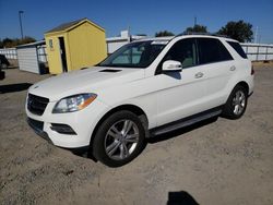 Salvage cars for sale at Sacramento, CA auction: 2013 Mercedes-Benz ML 350