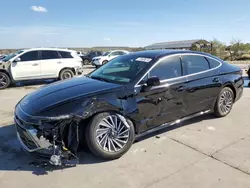 Salvage cars for sale at Grand Prairie, TX auction: 2024 Hyundai Sonata Hybrid