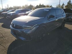 Salvage cars for sale at Denver, CO auction: 2023 Volkswagen Tiguan SE R-LINE Black