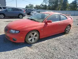 Salvage cars for sale at Gastonia, NC auction: 2004 Pontiac GTO