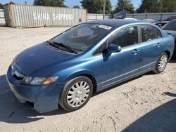 Salvage cars for sale at Midway, FL auction: 2009 Honda Civic LX