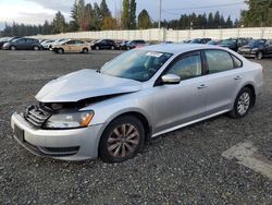 Volkswagen Passat s salvage cars for sale: 2013 Volkswagen Passat S