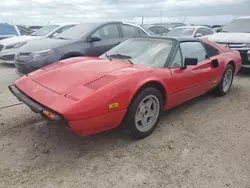 Ferrari salvage cars for sale: 1982 Ferrari 308 Gtsi