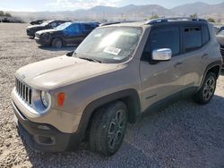 Jeep salvage cars for sale: 2015 Jeep Renegade Limited