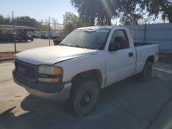 Salvage trucks for sale at Sacramento, CA auction: 2002 GMC New Sierra K1500