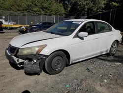 Salvage cars for sale at Waldorf, MD auction: 2010 Honda Accord LXP