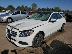 Mercedes-Benz salvage cars for sale: 2016 Mercedes-Benz C 300 4matic