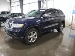 Salvage cars for sale at Ham Lake, MN auction: 2013 Jeep Grand Cherokee Overland