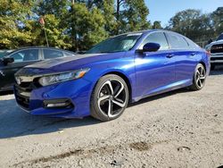 Salvage cars for sale at Greenwell Springs, LA auction: 2019 Honda Accord Sport