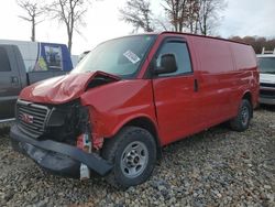 Salvage trucks for sale at West Warren, MA auction: 2014 GMC Savana G3500