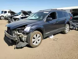 Salvage cars for sale at Brighton, CO auction: 2011 Subaru Outback 2.5I Limited