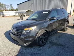 Salvage cars for sale at Spartanburg, SC auction: 2015 Ford Explorer Sport