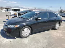 Honda salvage cars for sale: 2008 Honda Civic Hybrid