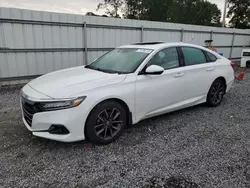 Salvage cars for sale at Gastonia, NC auction: 2021 Honda Accord EXL