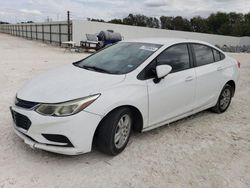 Salvage cars for sale from Copart New Braunfels, TX: 2016 Chevrolet Cruze LS