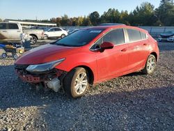 Chevrolet salvage cars for sale: 2019 Chevrolet Cruze LT