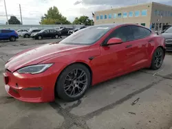 Salvage cars for sale at Littleton, CO auction: 2022 Tesla Model S