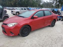 Toyota Corolla l salvage cars for sale: 2016 Toyota Corolla L