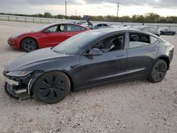 Salvage cars for sale at San Antonio, TX auction: 2024 Tesla Model 3