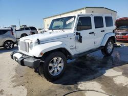 Salvage cars for sale at Haslet, TX auction: 2016 Jeep Wrangler Unlimited Sahara