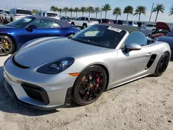 Porsche salvage cars for sale: 2021 Porsche Boxster Spyder