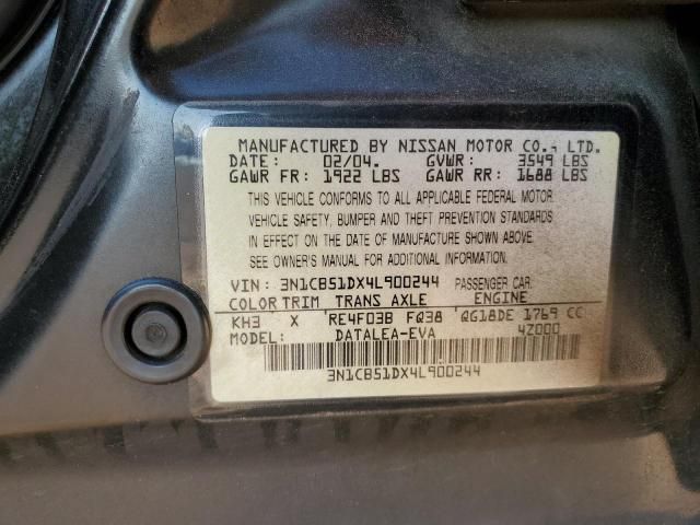 2004 Nissan Sentra 1.8