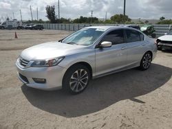 Salvage cars for sale at Miami, FL auction: 2014 Honda Accord Sport